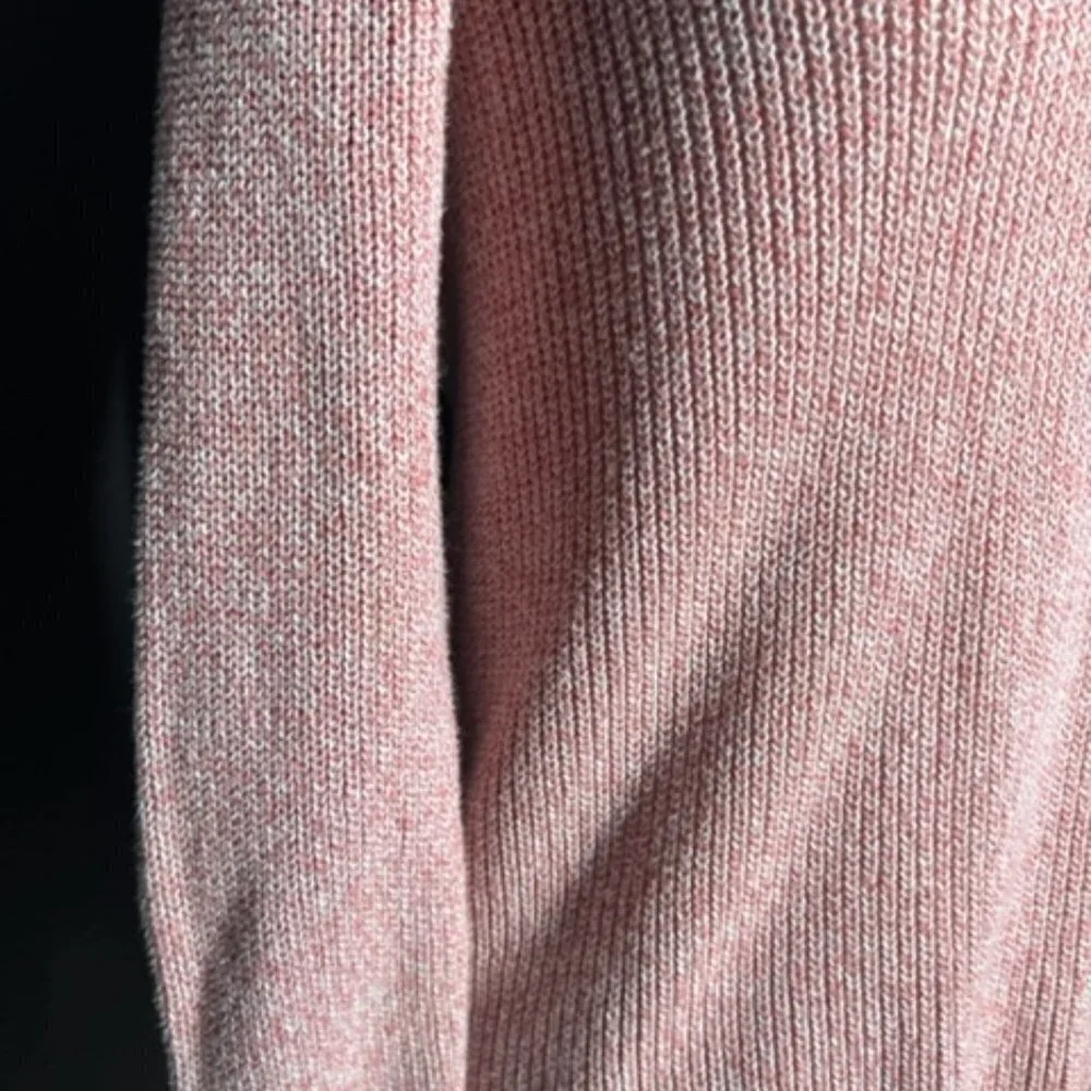 Loft Womens Light Pink Long Sleeve Lightweight Sweater 100% Cotton Size XS - Picture 2 of 7